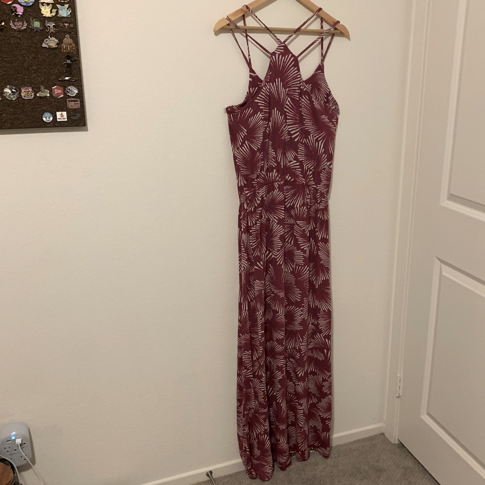 Geometric Pattern Maxi Dress